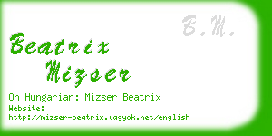 beatrix mizser business card